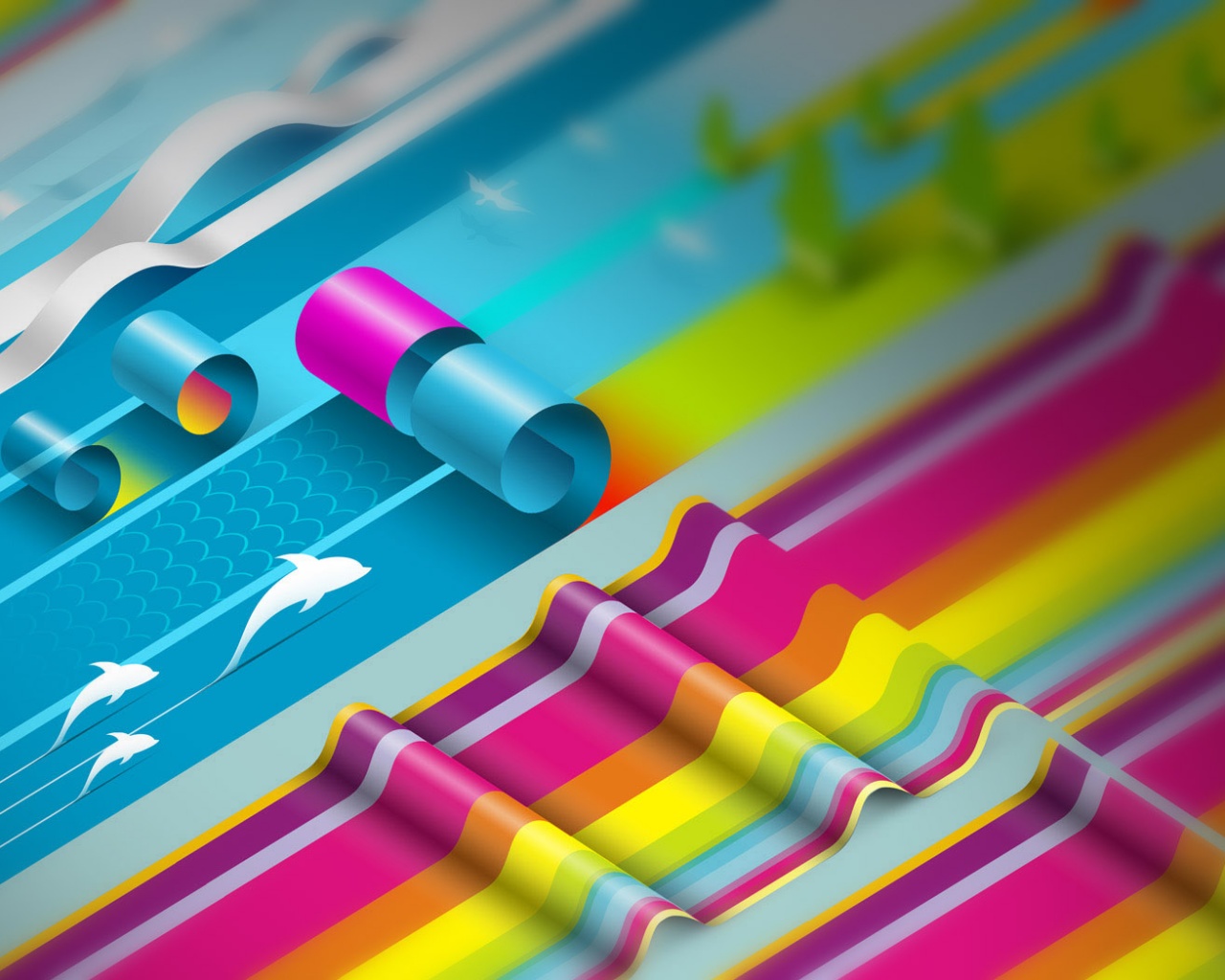 Аппликация из цветной бумаги обои