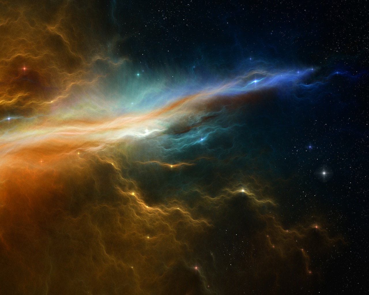 Туманность в глубинах космоса обои