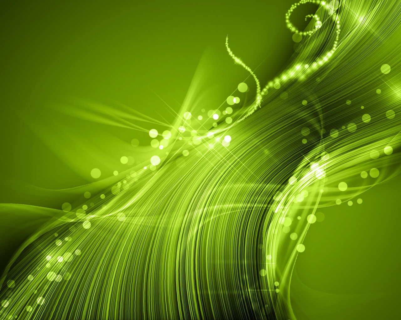 Зеленый вихрь обои