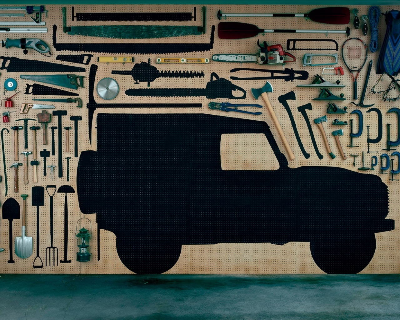 Типичный гараж обои