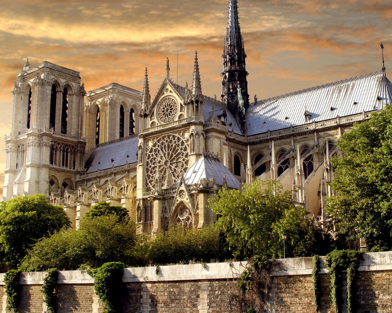 Собор парижской Богоматери обои