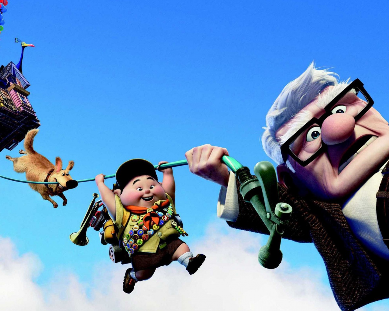 Персонажи мультфильма Up обои