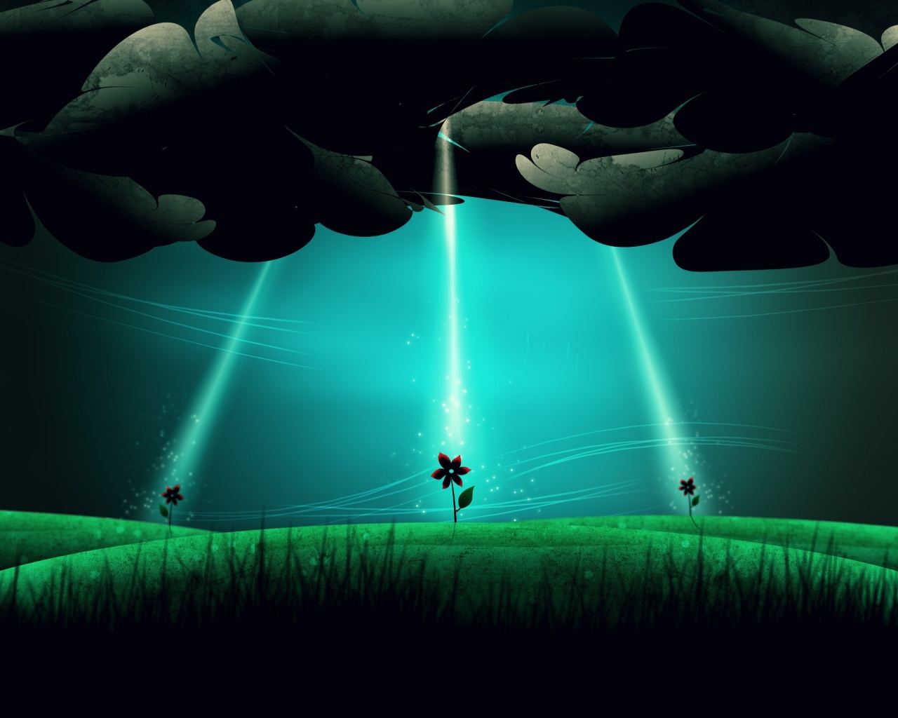 Свет для цветов обои