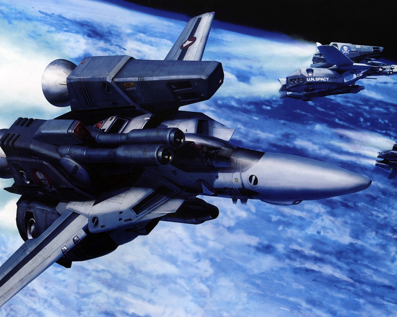 Эскадрилия легких космических истребителей обои