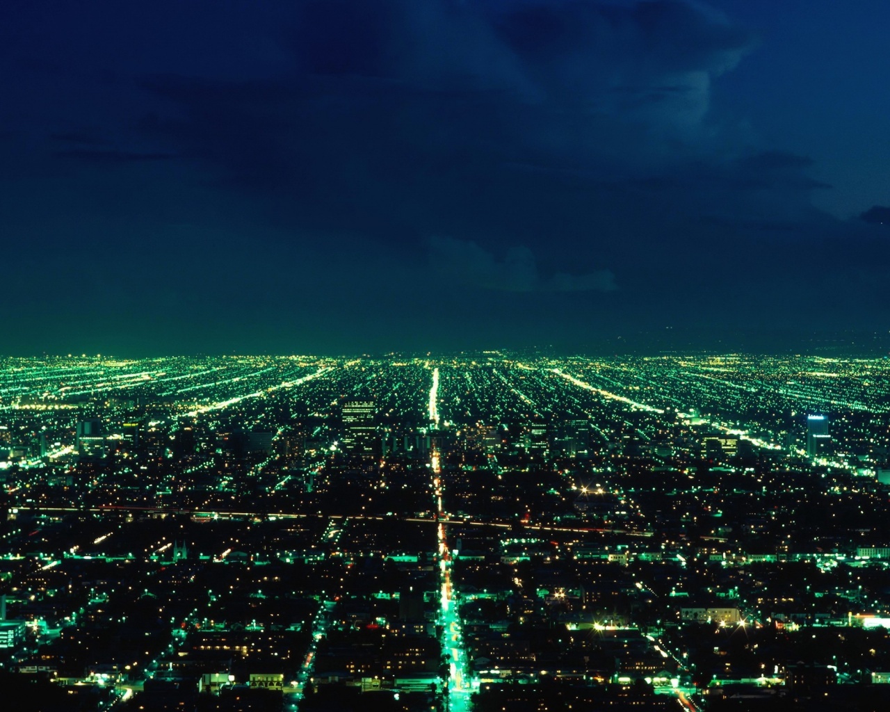 Вид на город с высоты обои