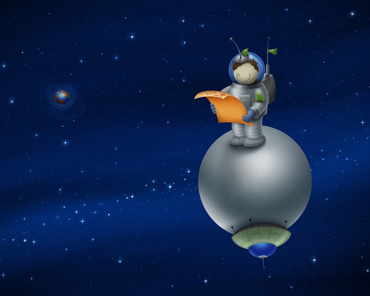 Космонват на луне обои