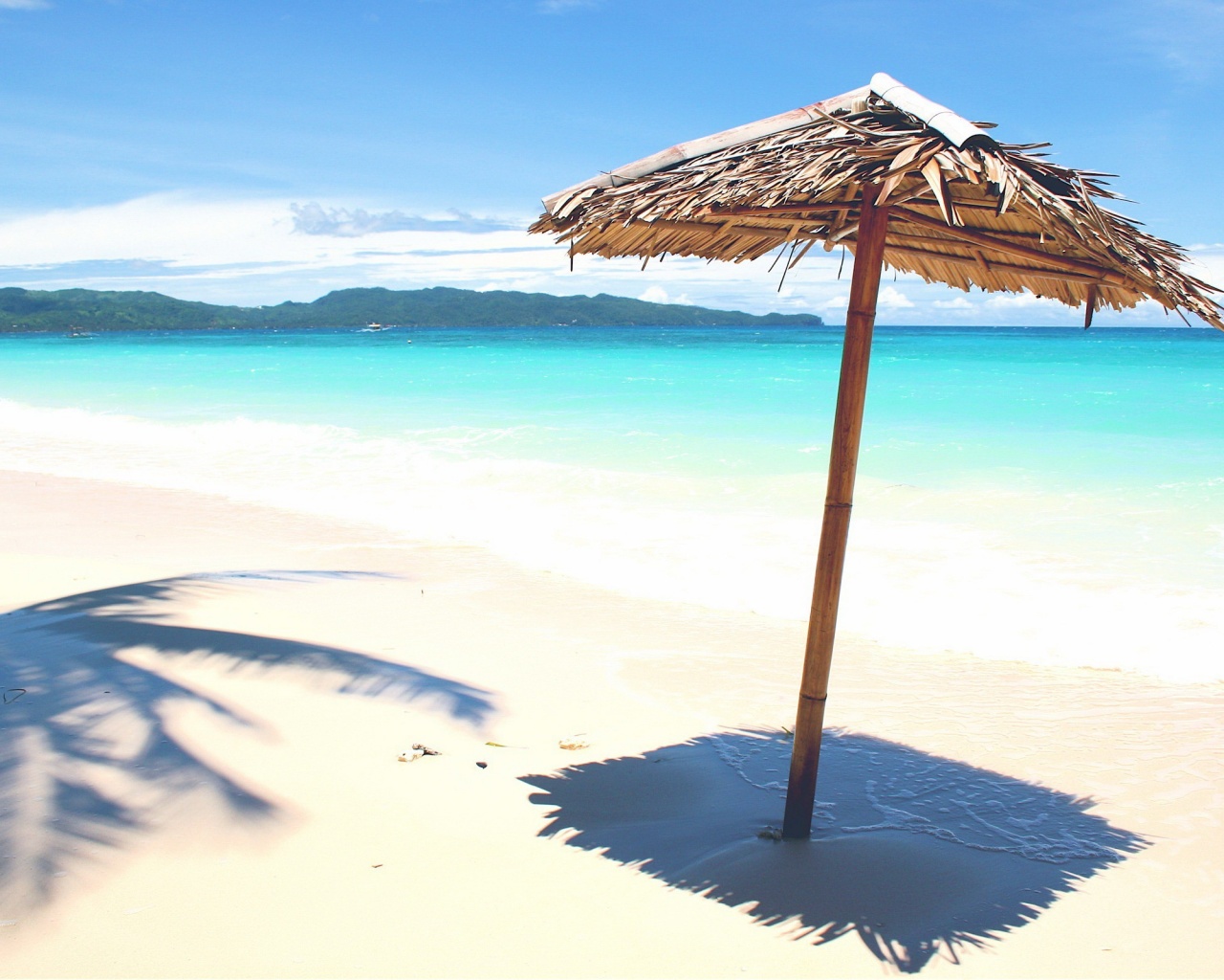 Тросниковый зонт обои