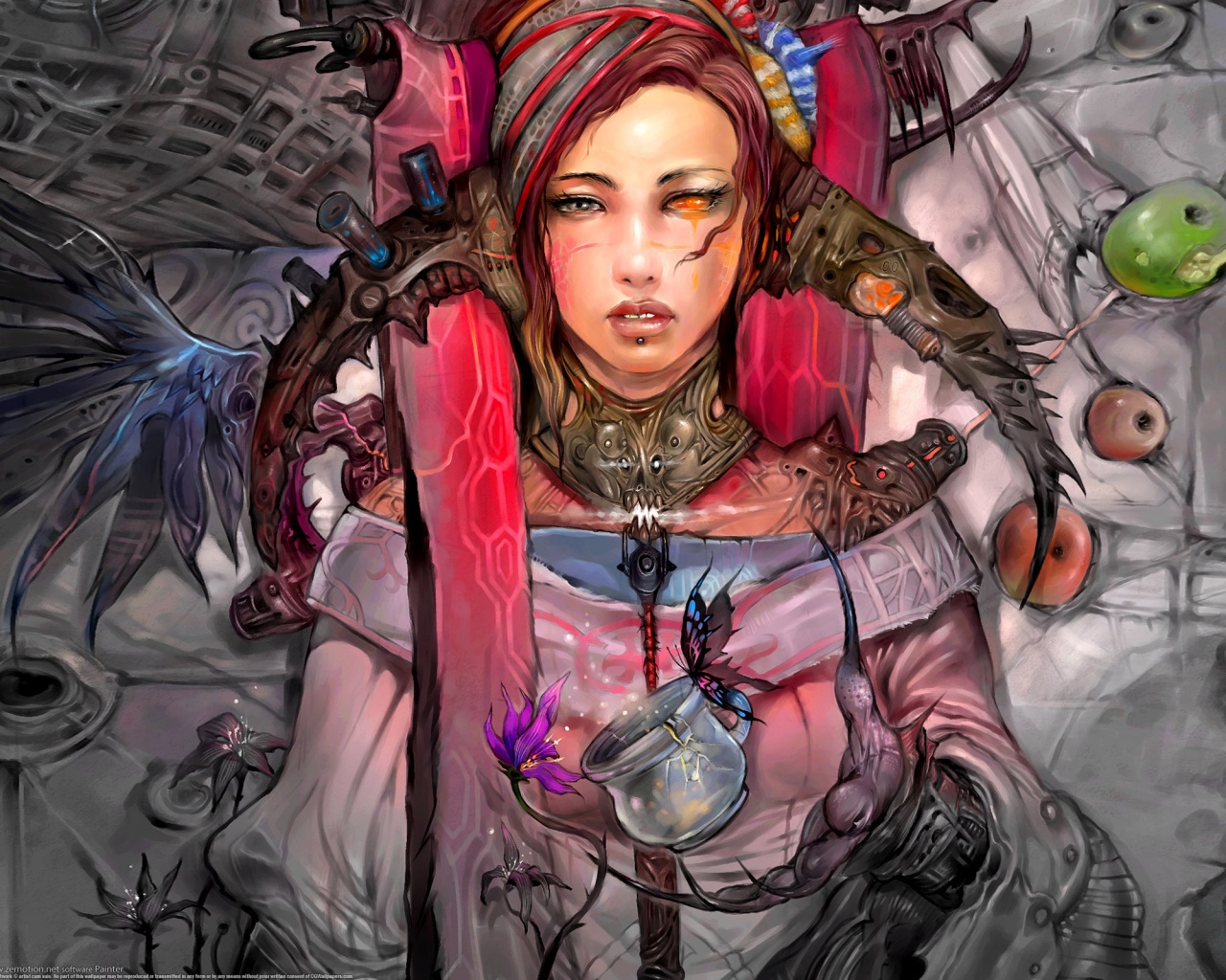 Странная девушка обои