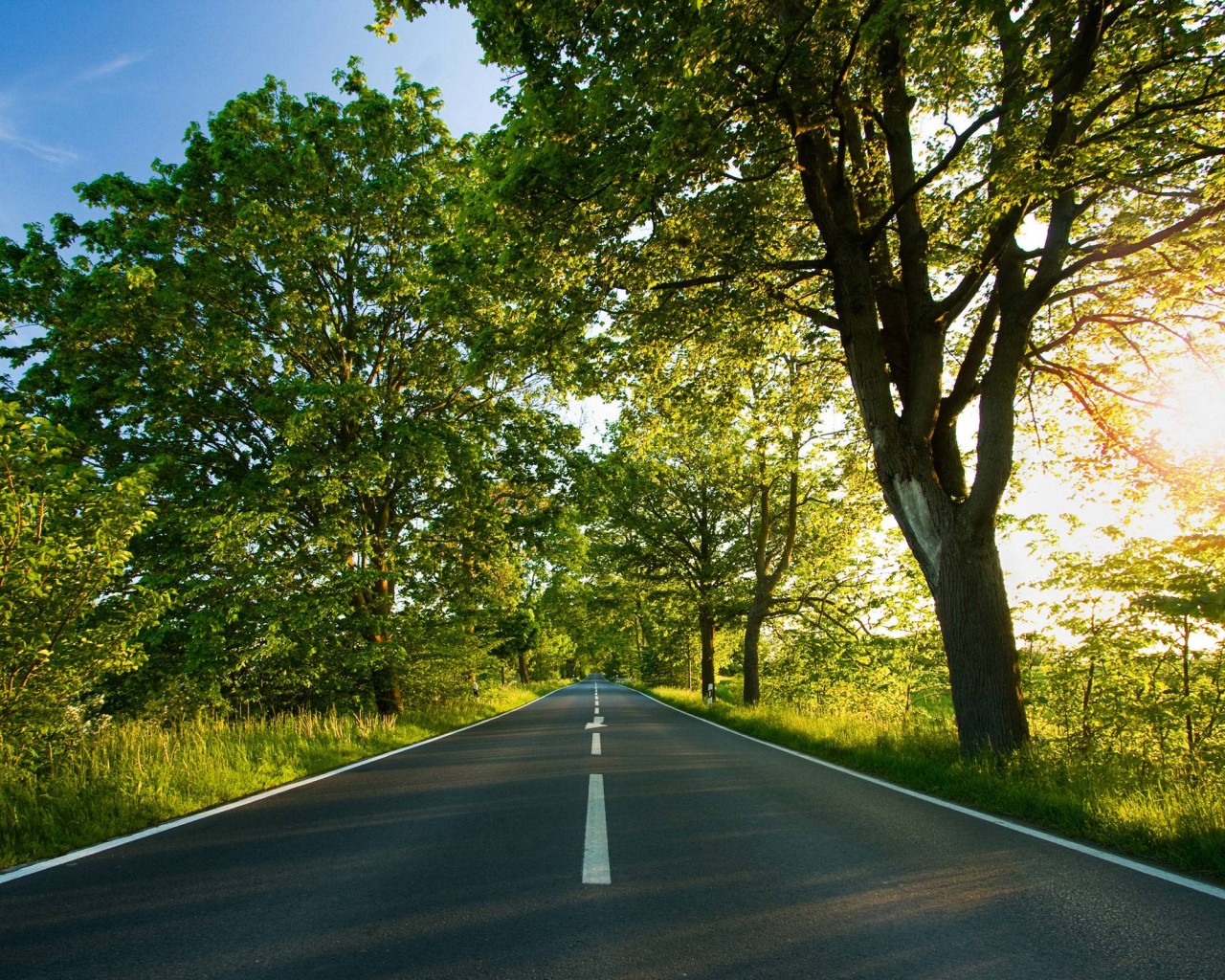 Прямая дорога обои