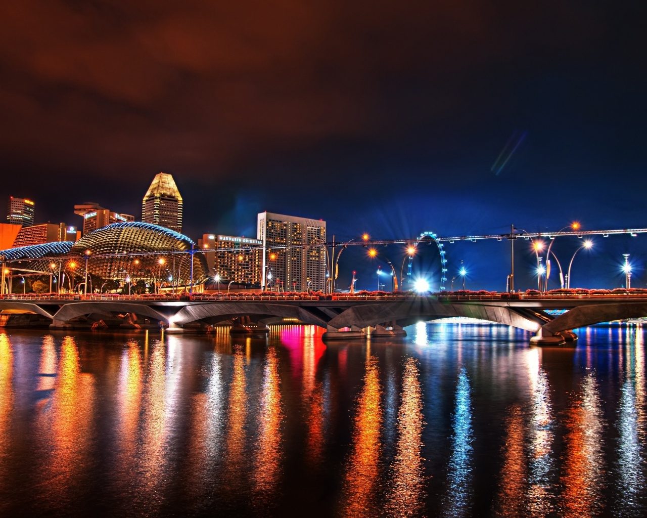 Ночной город обои