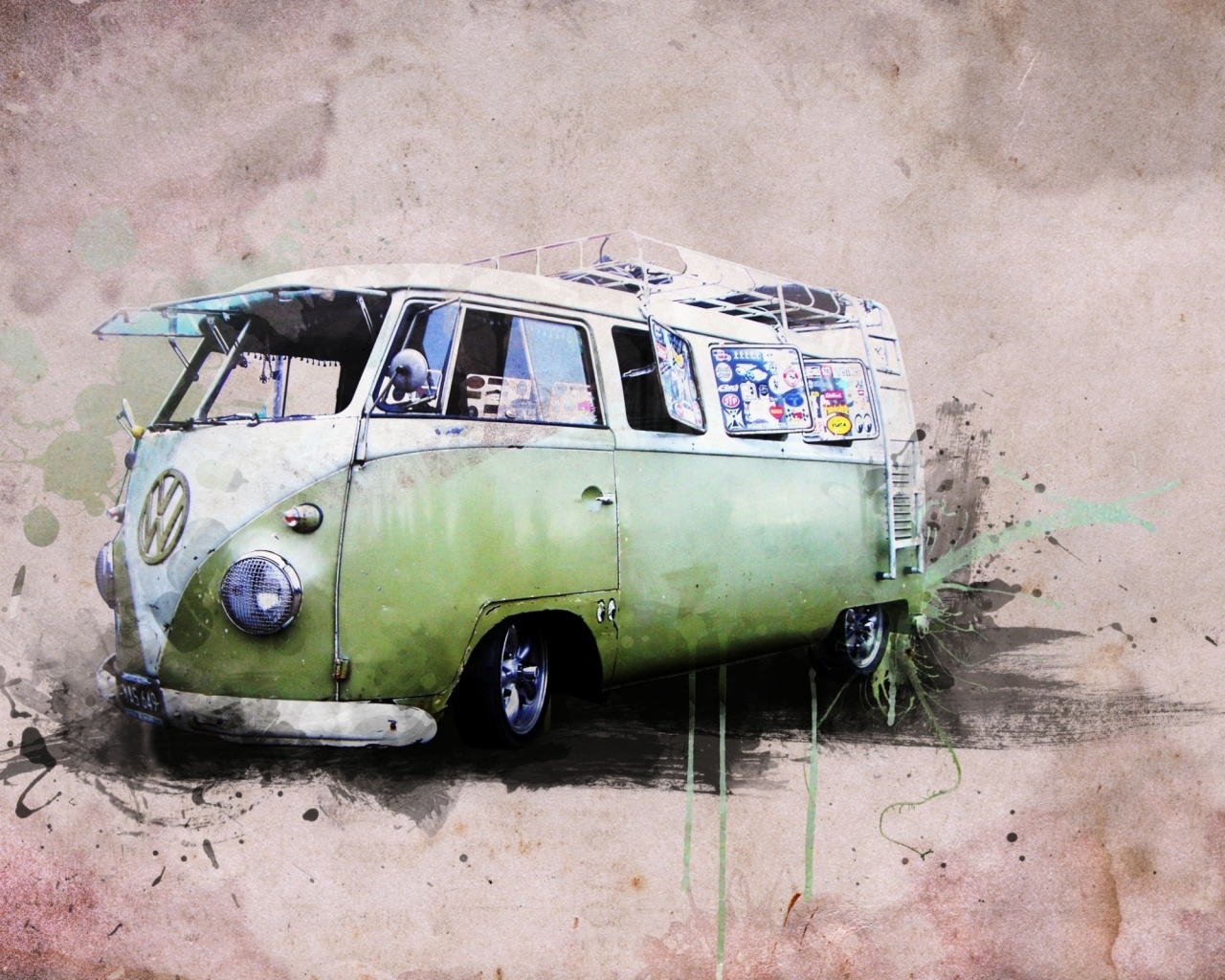 Фольксваген 56 года - лучший фургон для путешествий обои