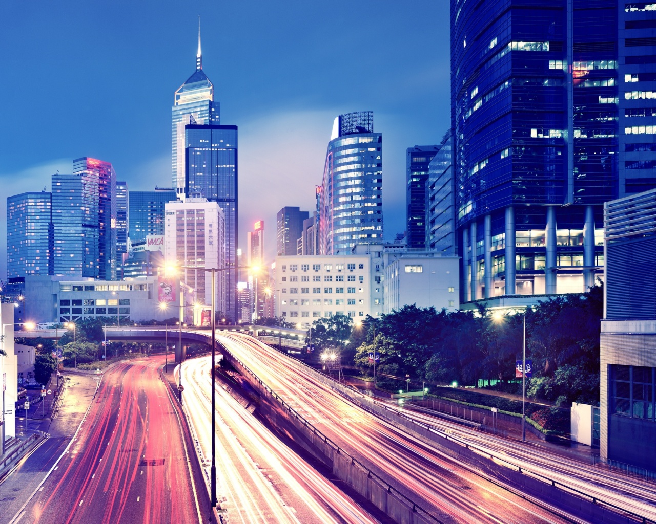 Огни Гонконга обои