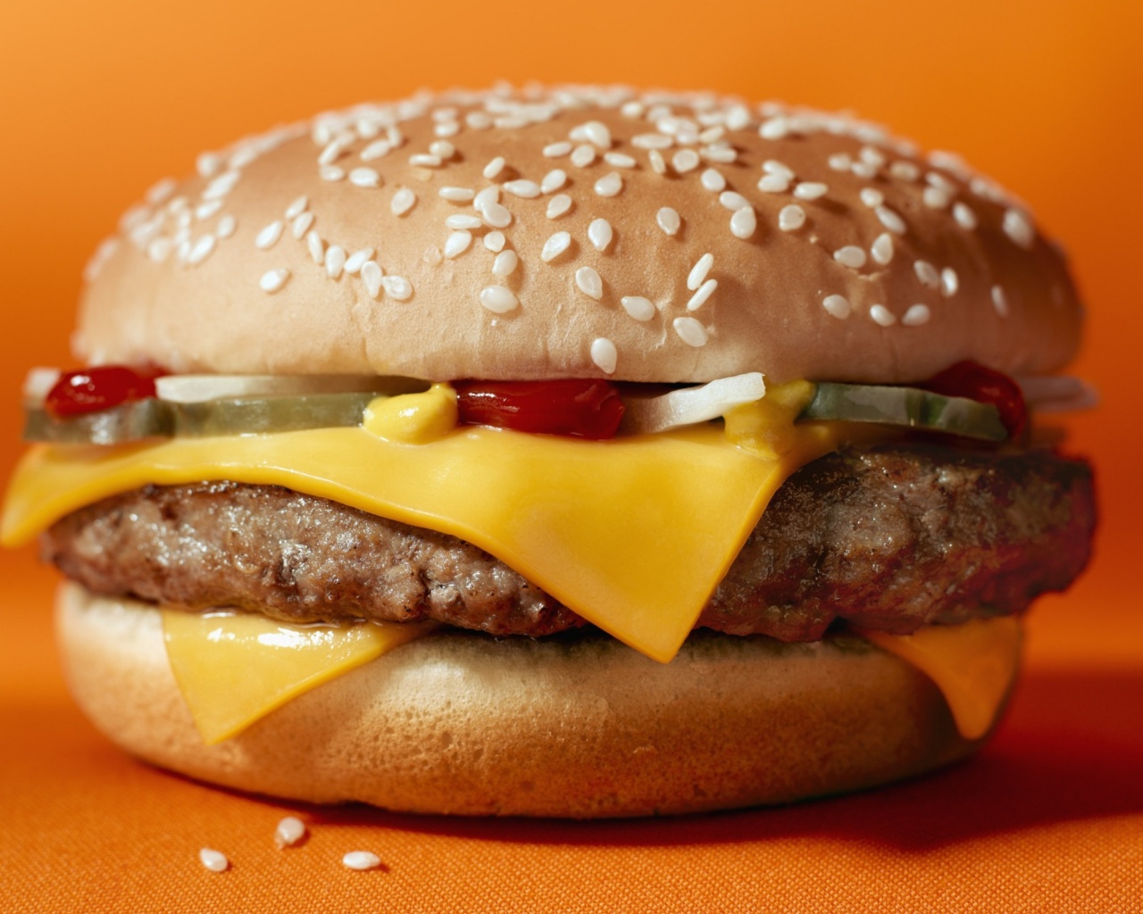 Сочный чизбургер обои