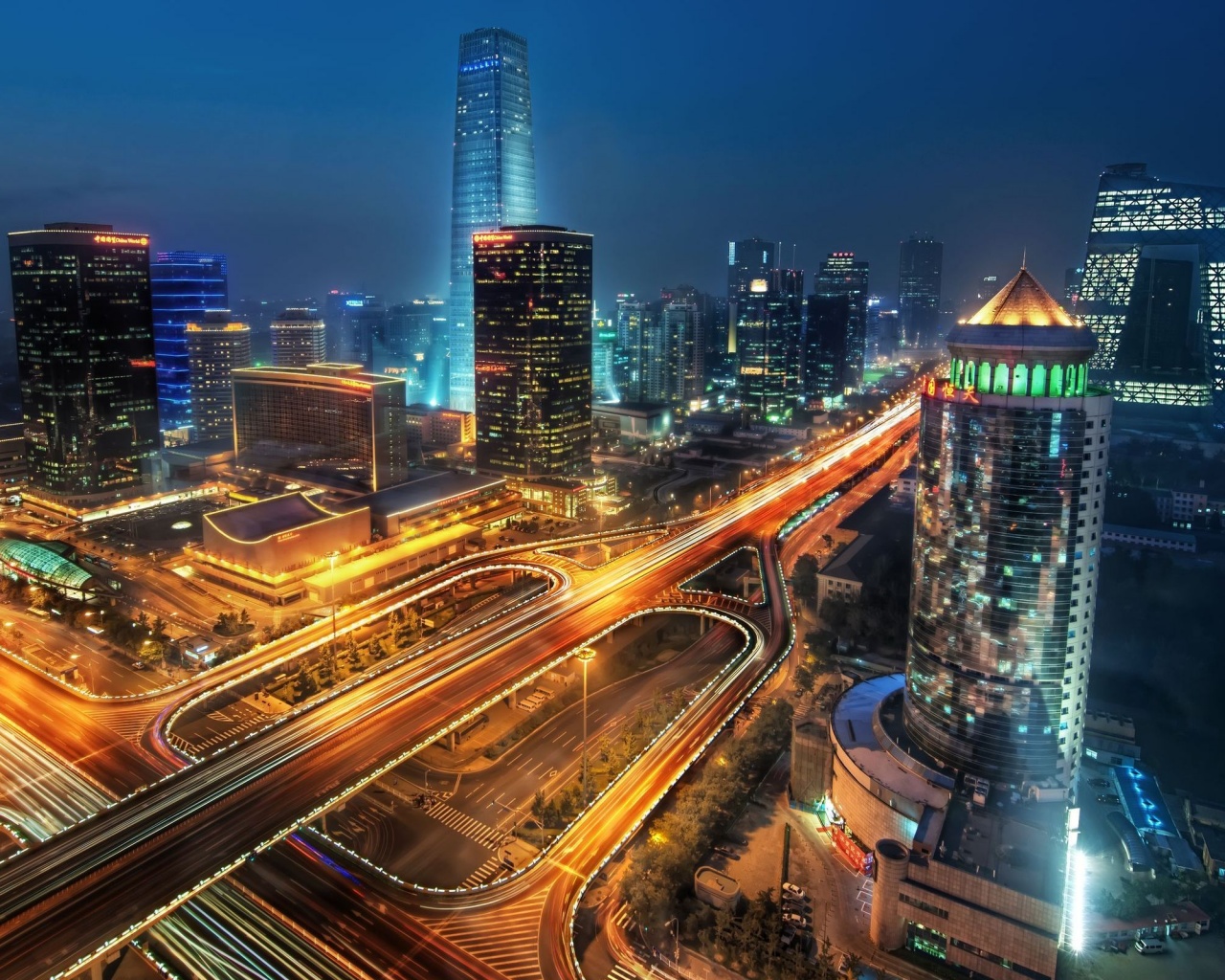 Городская развязка обои