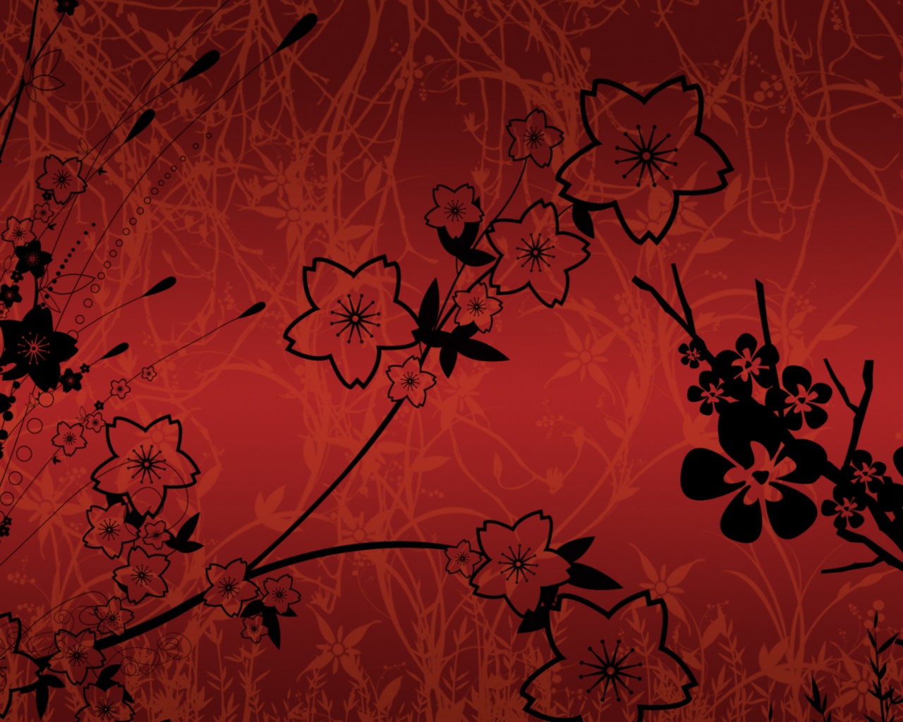 Цветы в векторе обои