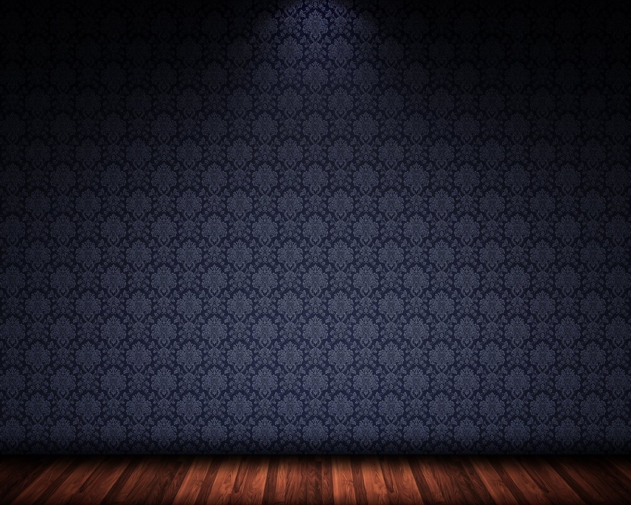 Комната с узорными обоями обои