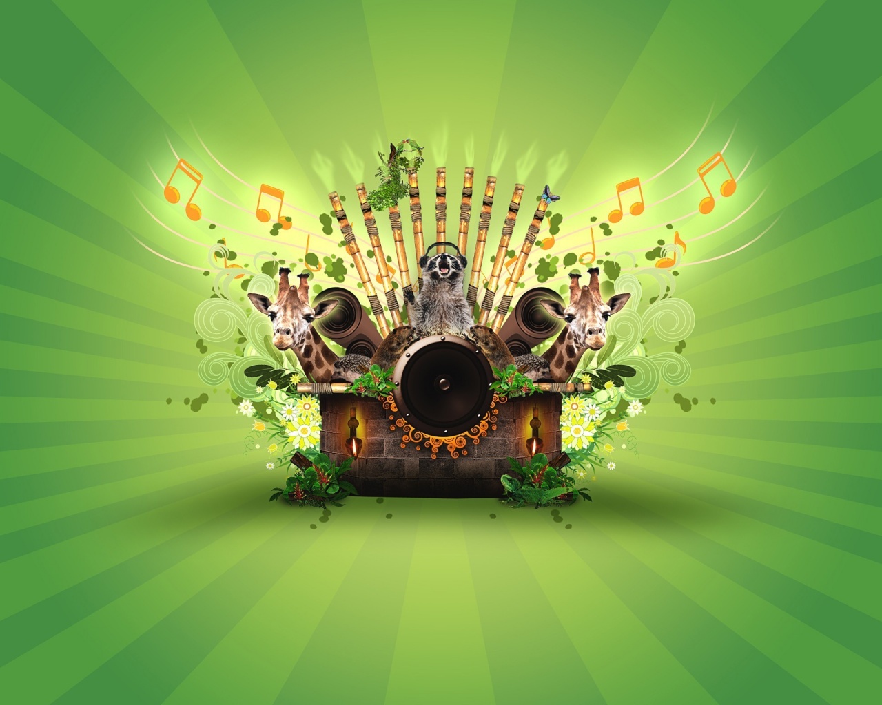 Музыка джунглей обои