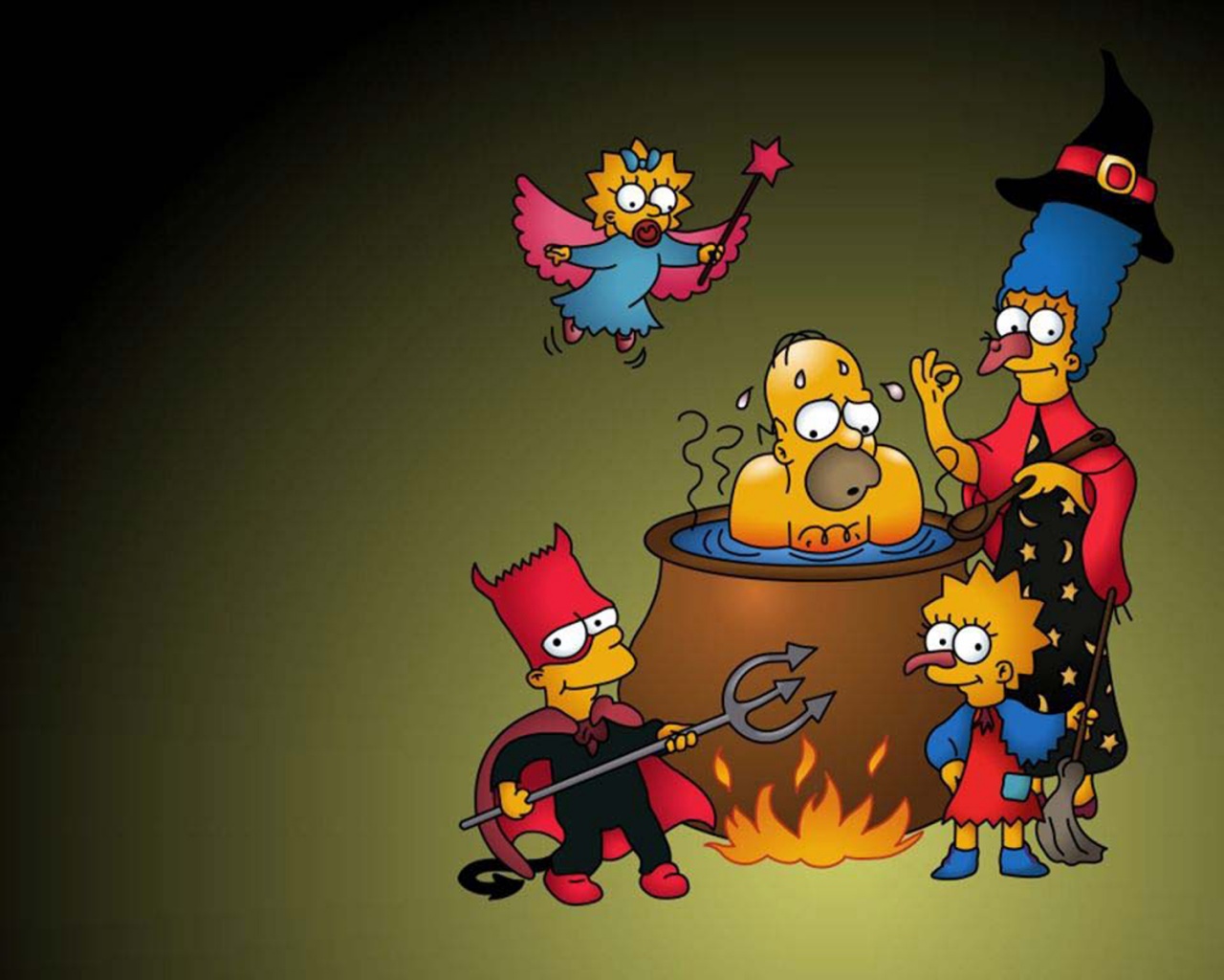 Шабаш Симпсонов обои