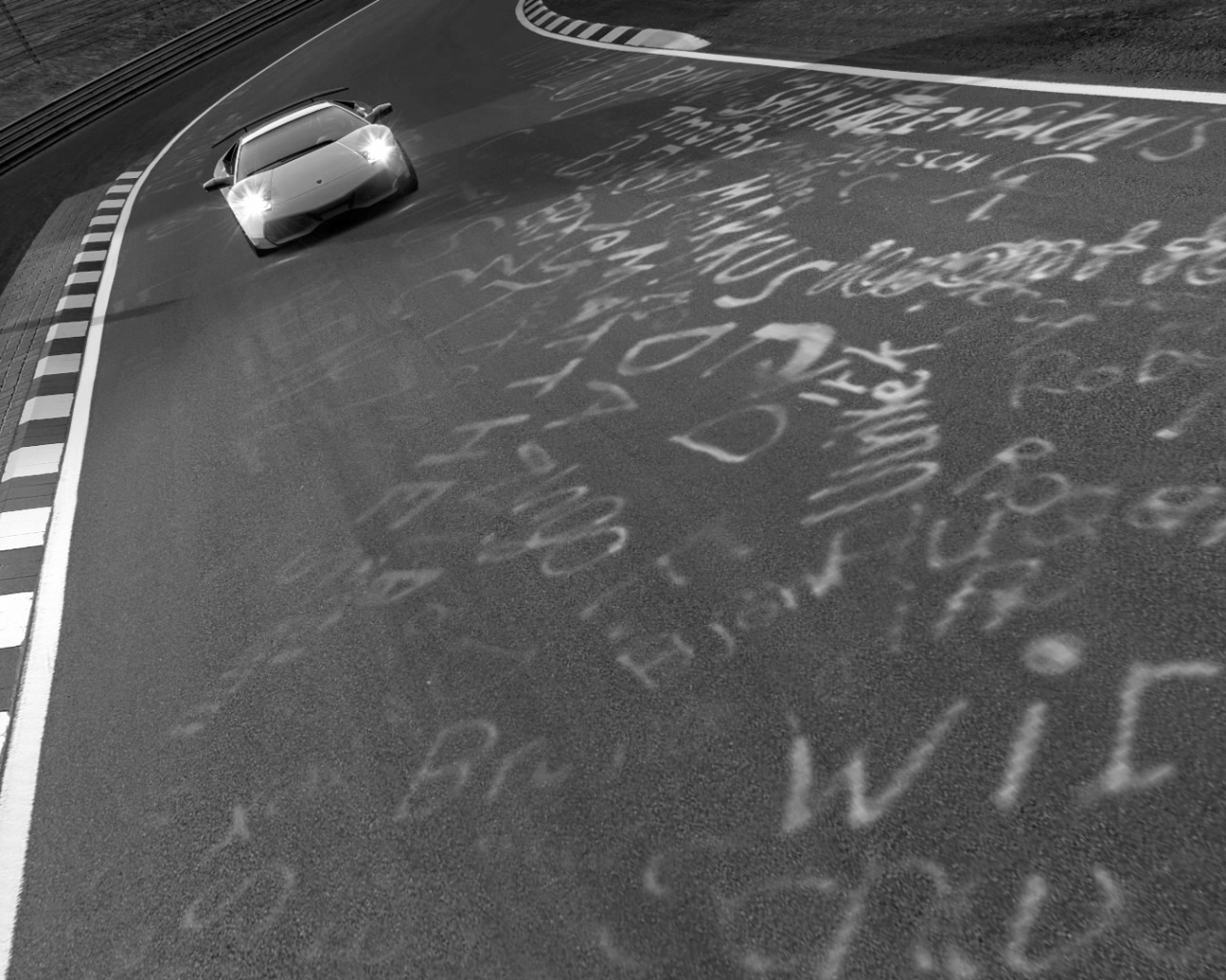 Lamborghini на треке в Grand Turismo 5 обои