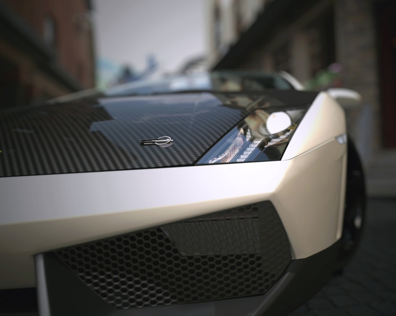 Lamborghini с карбоновым багажником обои