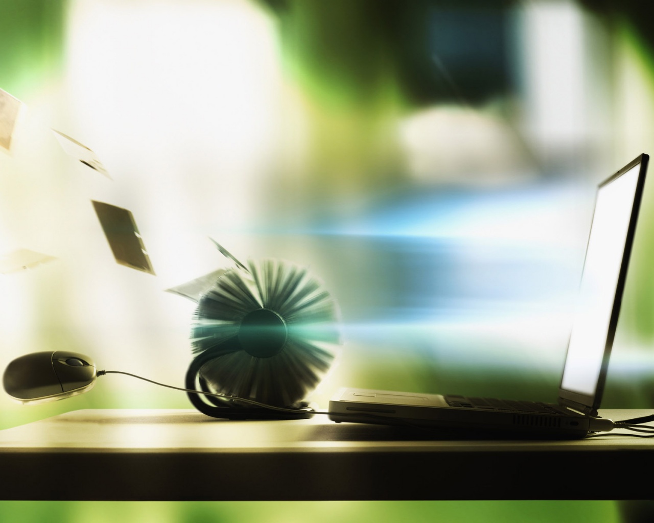 Дуновение цифрового ветра обои