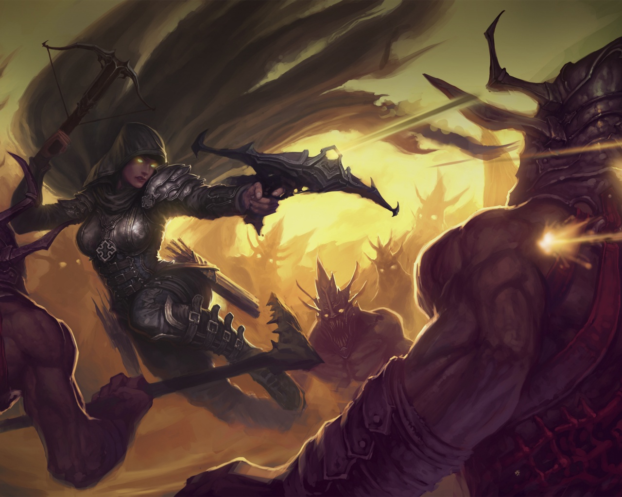 Охотник на демонов из Diablo 3 обои