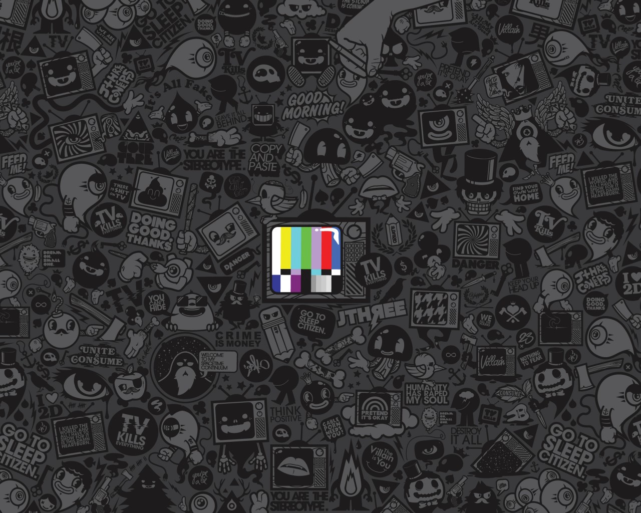 Телевидение убивает всё! обои