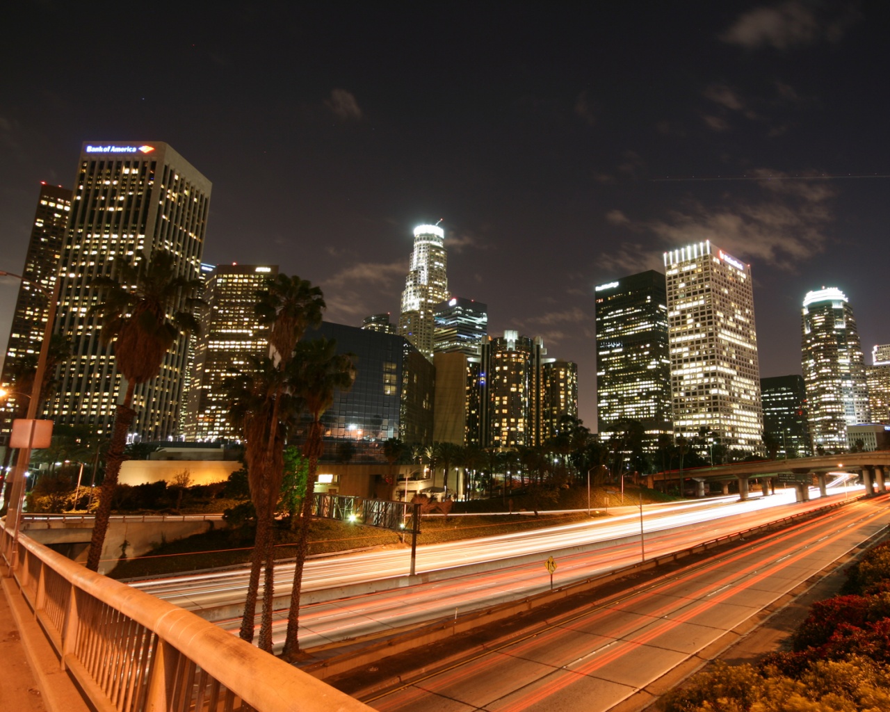 Ночной город обои