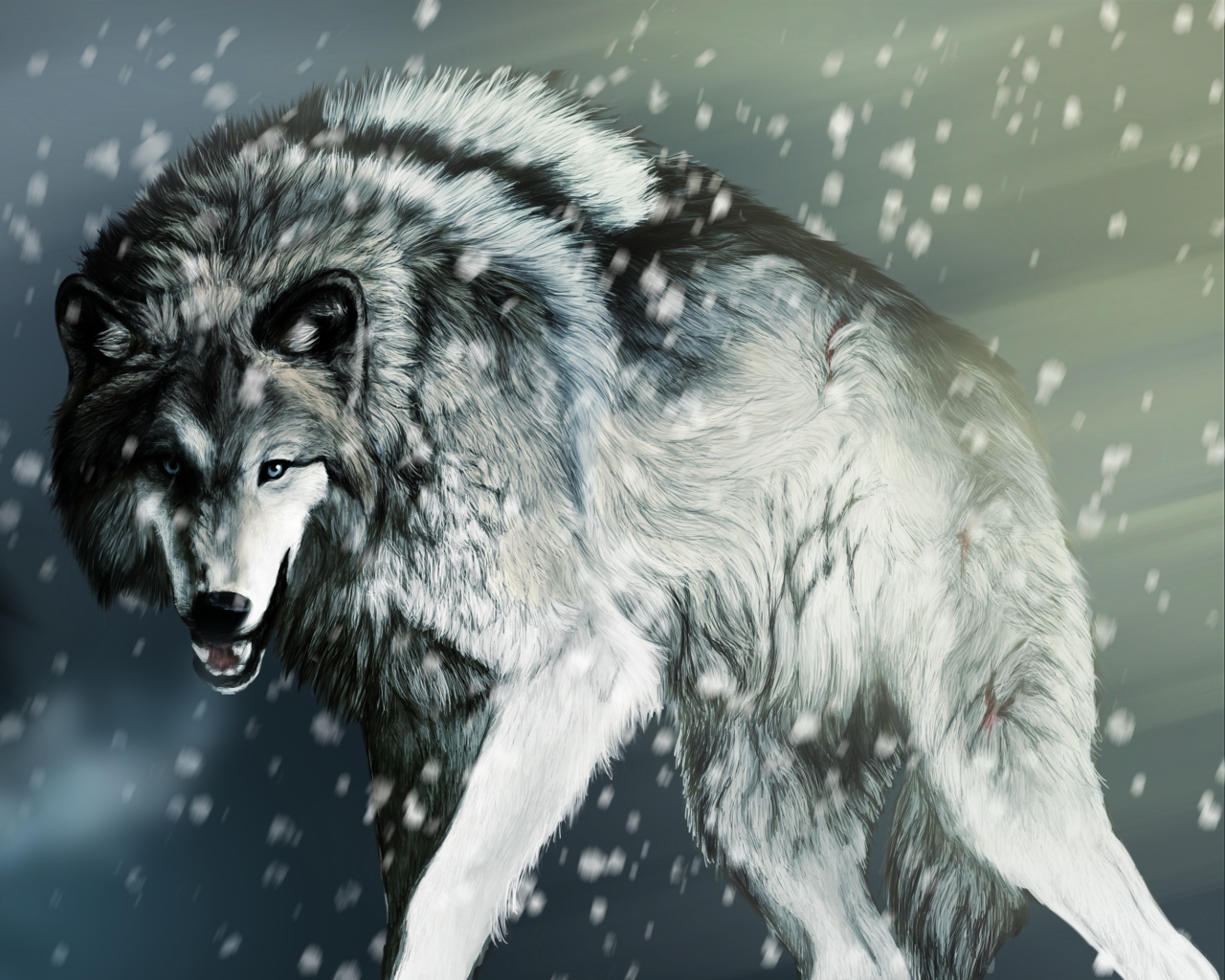 Охота на волка обои