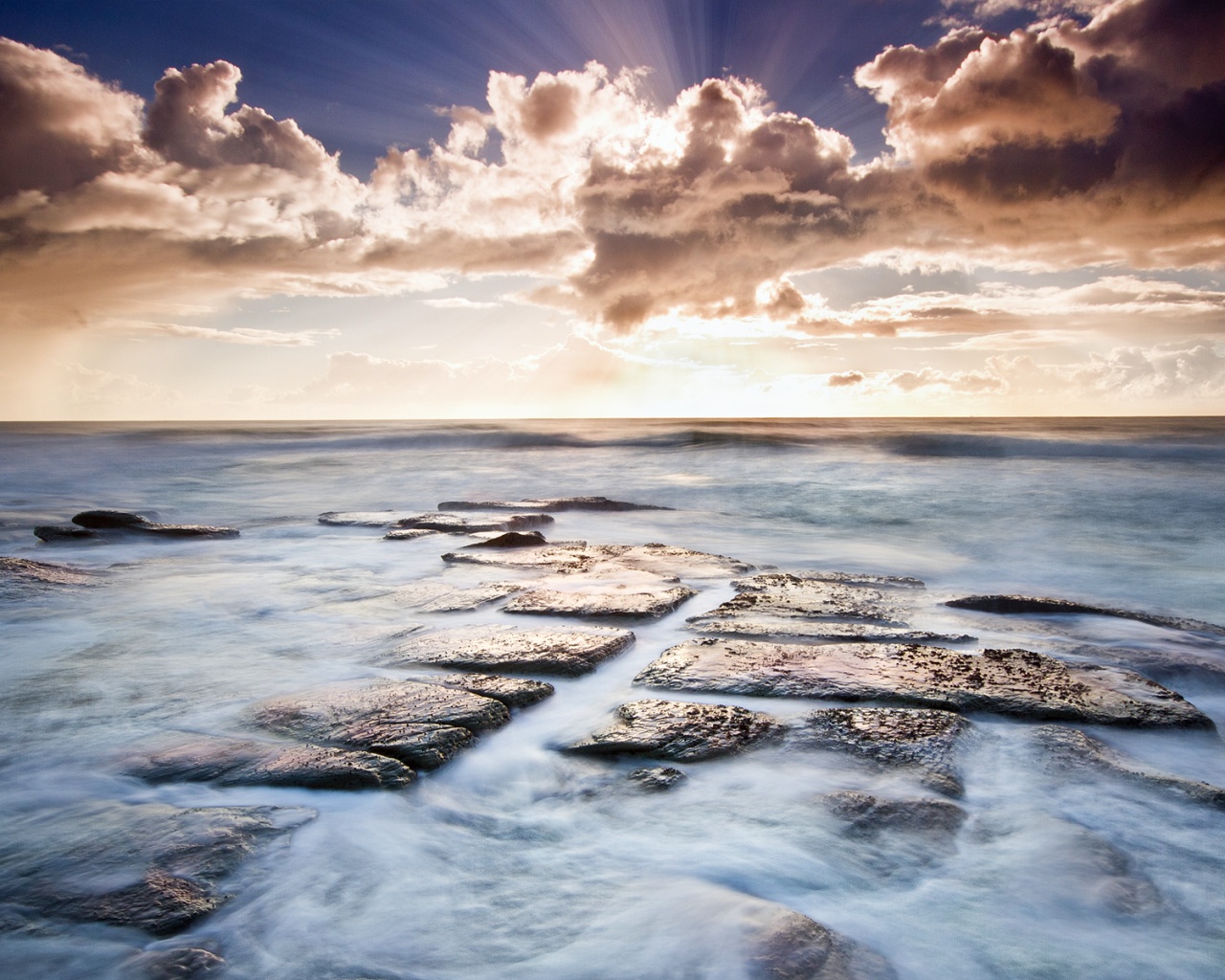 Море в HDR обои