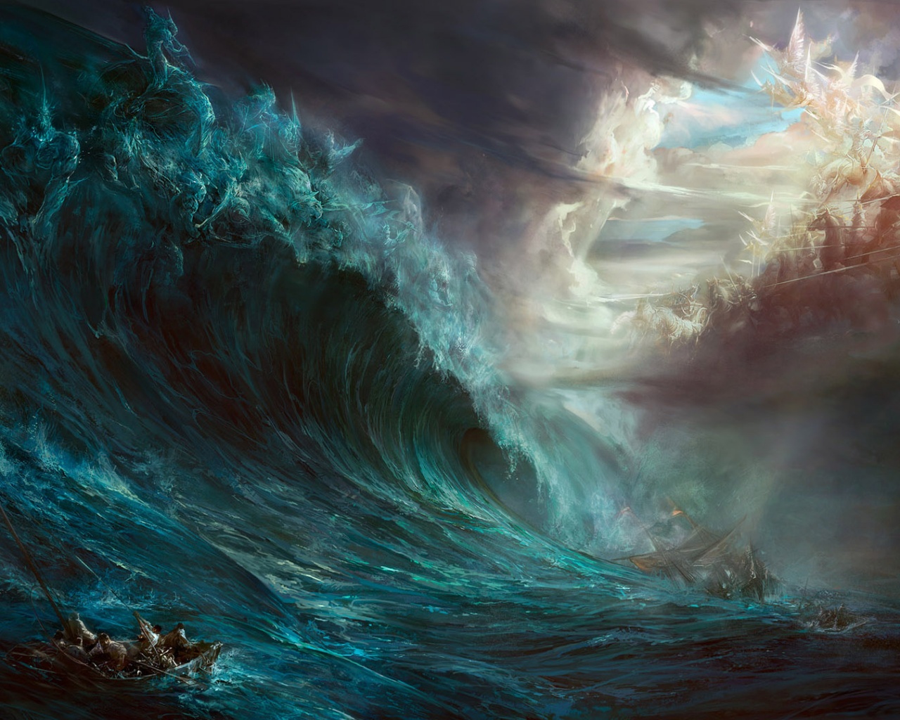 Битва стихий обои