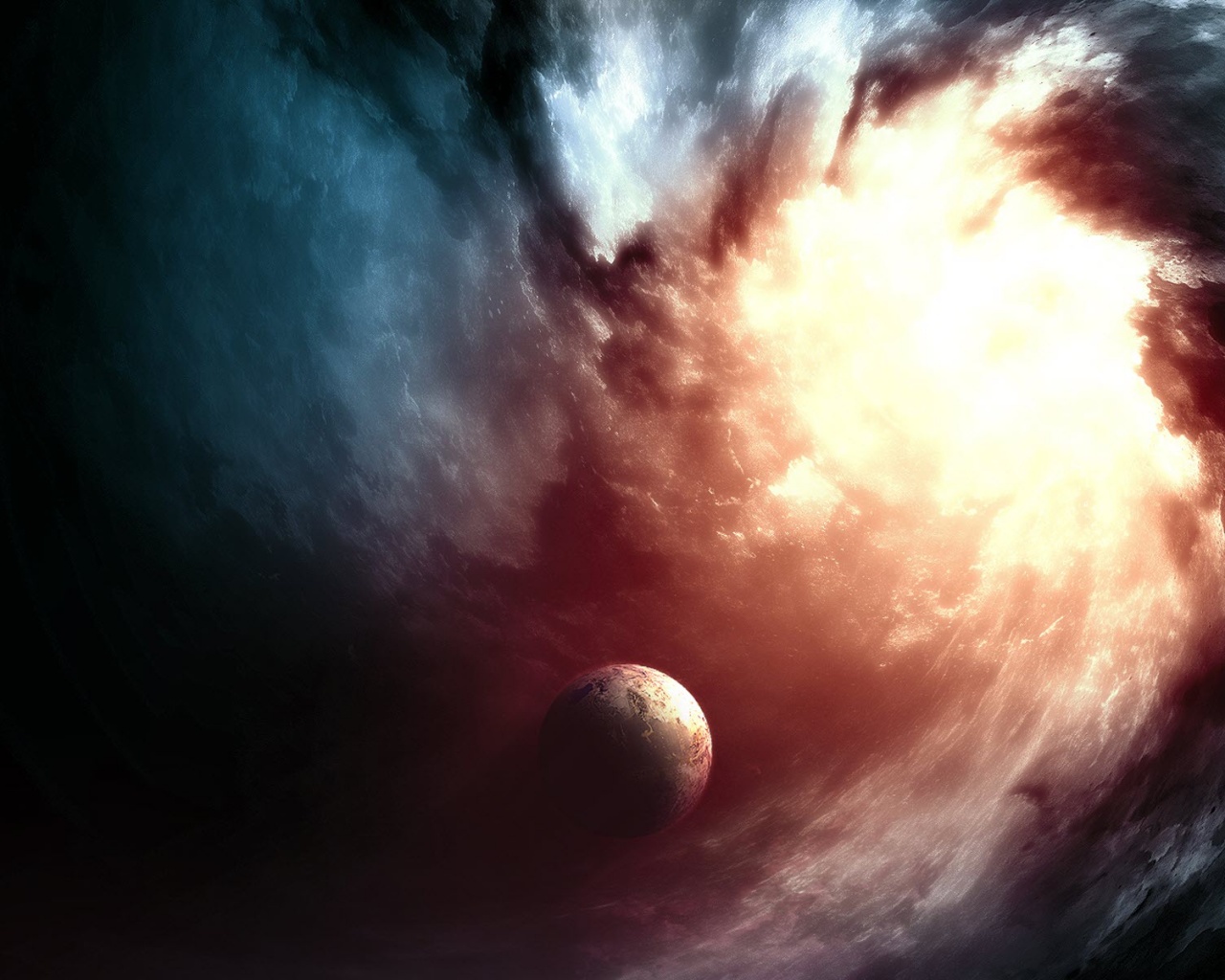 Космический вихрь обои