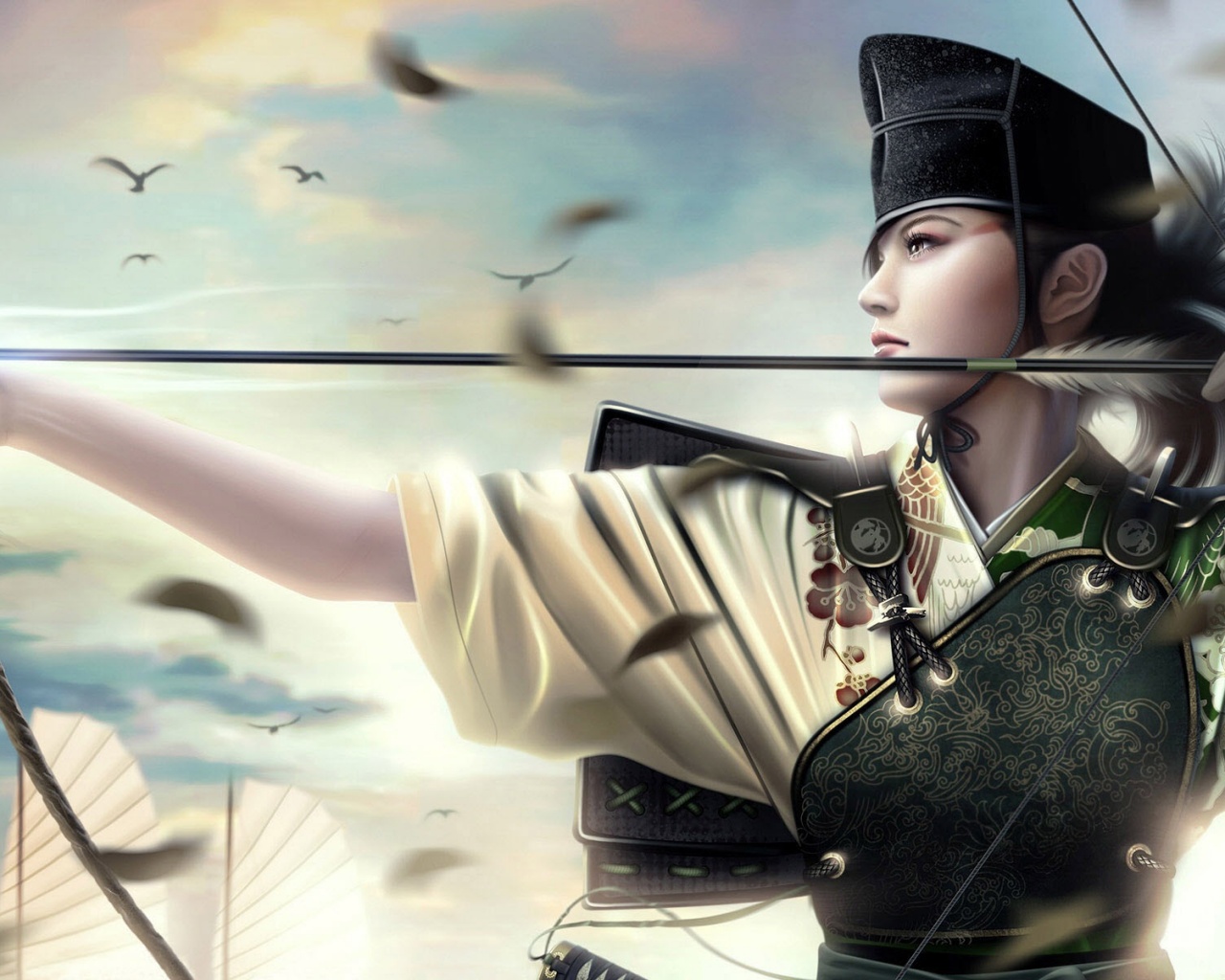 Лучница обои