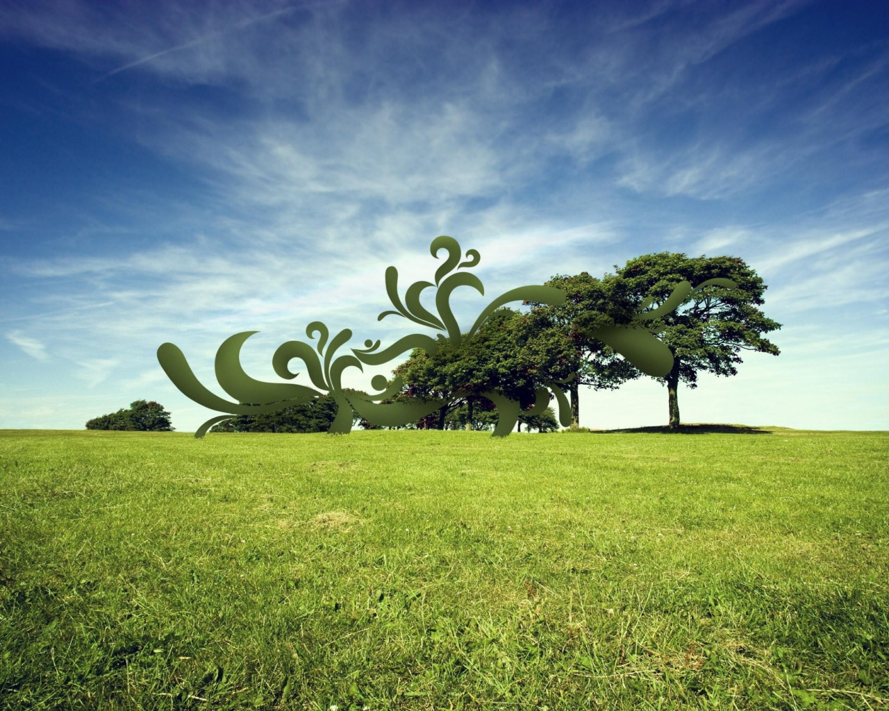 На равнине обои