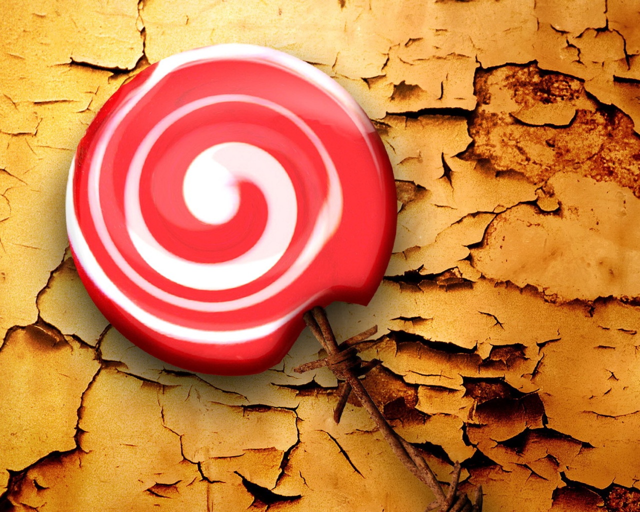 Леденец на палочке обои