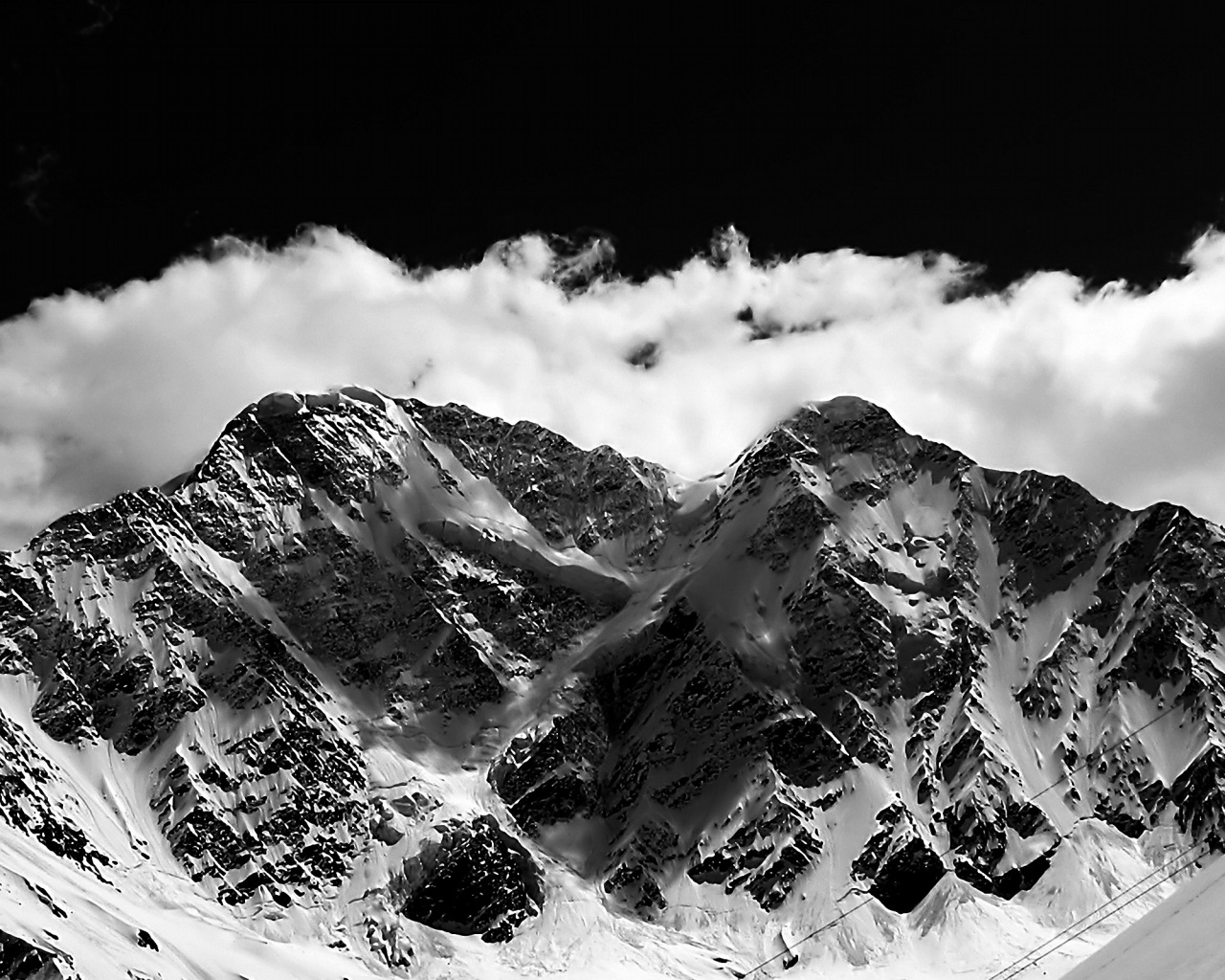 Снежные горы обои