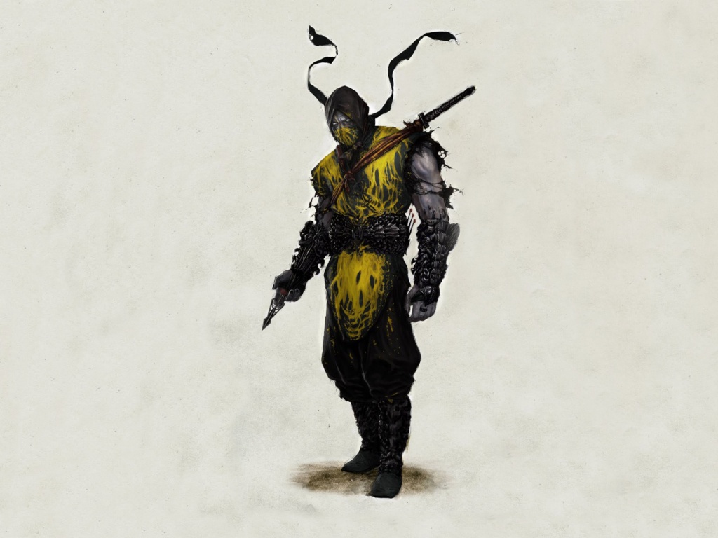 Скорпион из Мортал Комбат обои