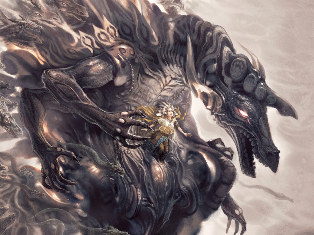 Демон похищающий девушку обои