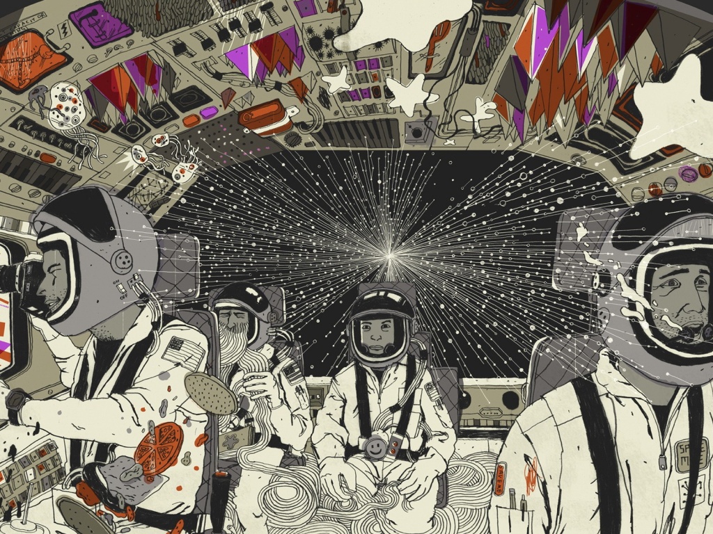 Упоротые космонавты обои