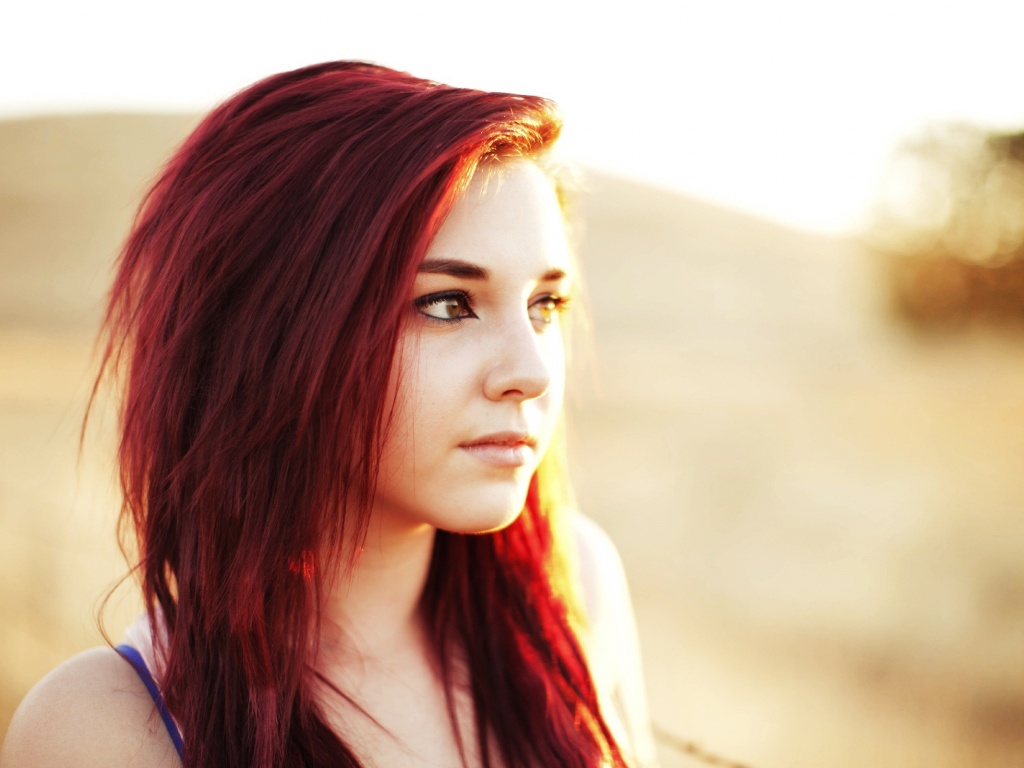 Рыженькая обои