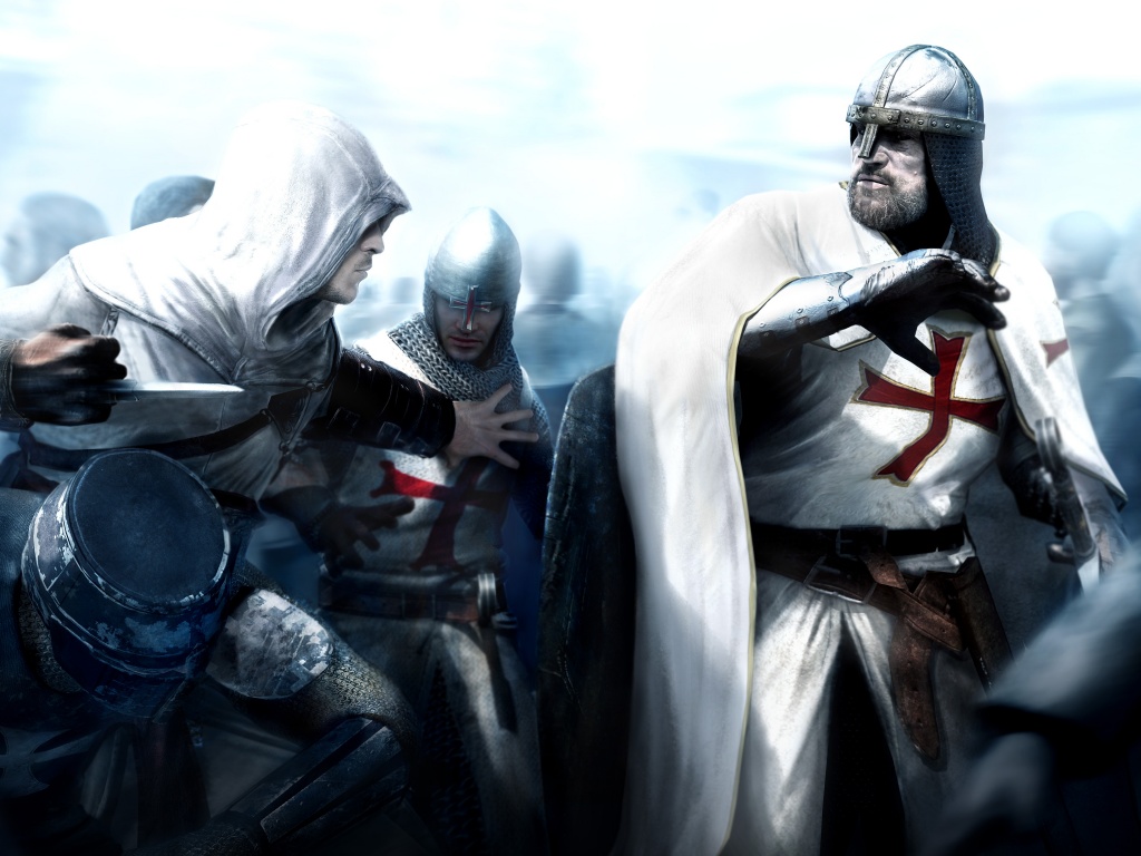 Ассасин убивает томплиера обои