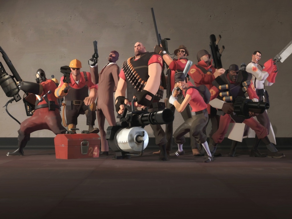 Герои игры Team Fortress 2 обои