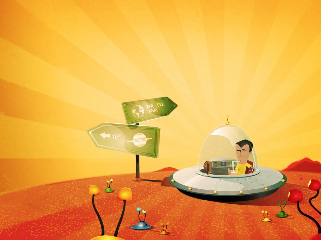 Космическое путешествие обои