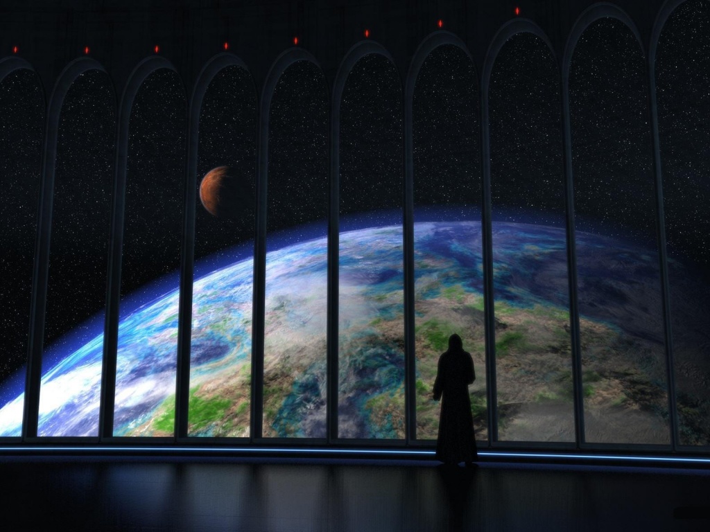 Вид на планету обои