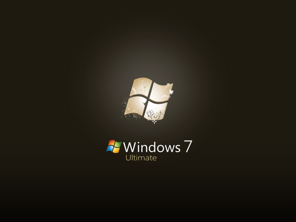 Логотип WIndows 7 Ultimate обои