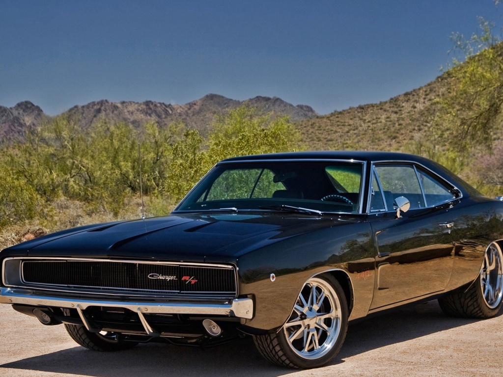 Черный Додж обои