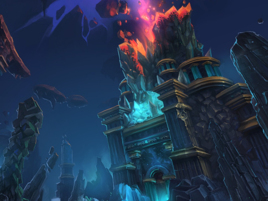 Вход в вулканический храм обои