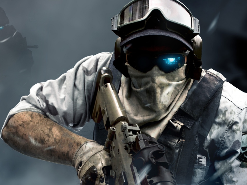 Боец в маске обои