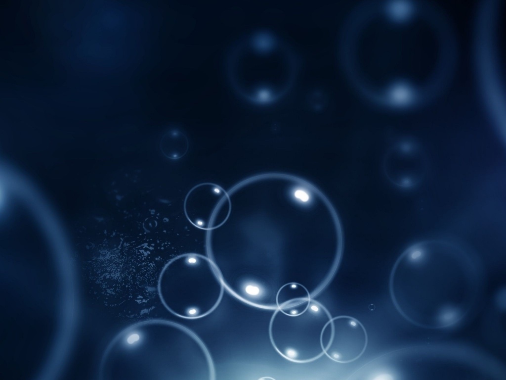 Пузыри в темной воде обои