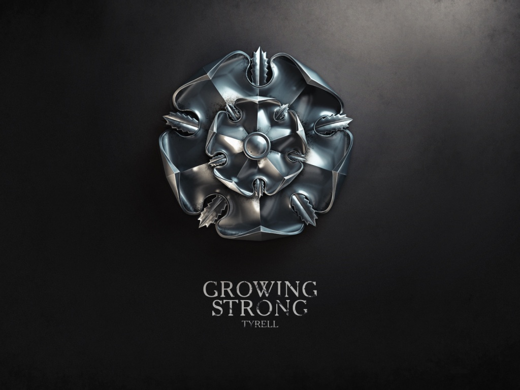 Металлический герб Тиреллов обои